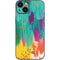 Turquoise Brush Stroke by Etta Vee iPhone Skins